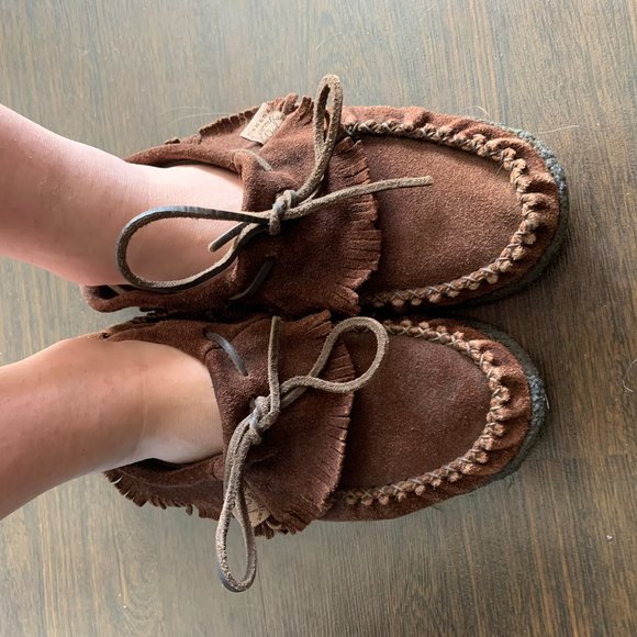 Handmade Real Leather Mocassin Slippers - Picture 2 of 2